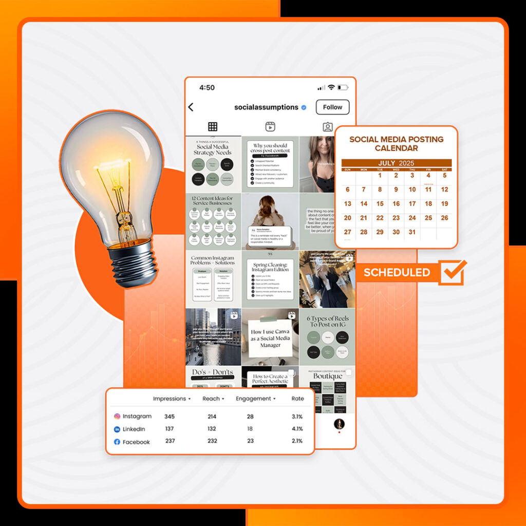 Social Media posting calender
