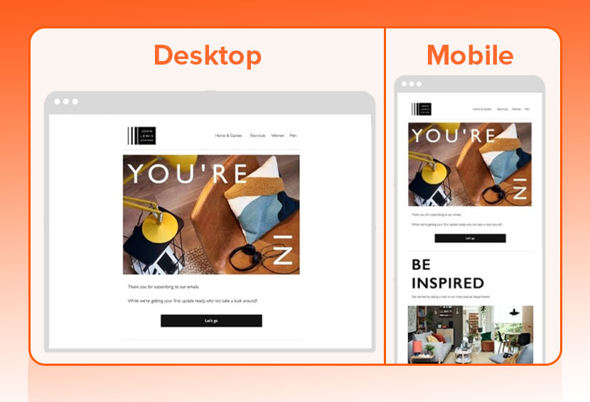 The image shows an email that is mobile responsive.