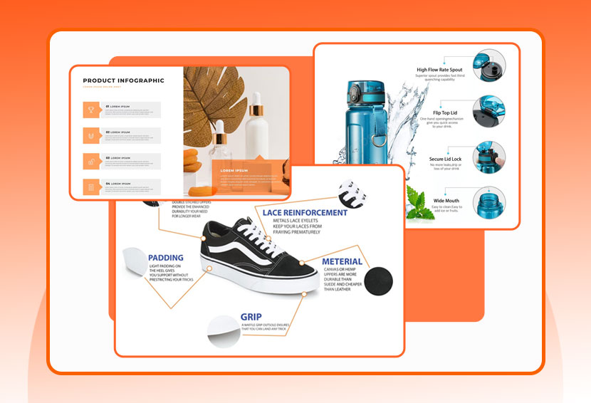 This image shows infographic product photos 