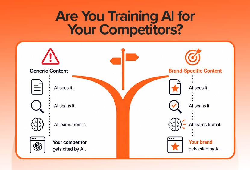 The image show to avoid getting your competitors cited by AI engines through your content